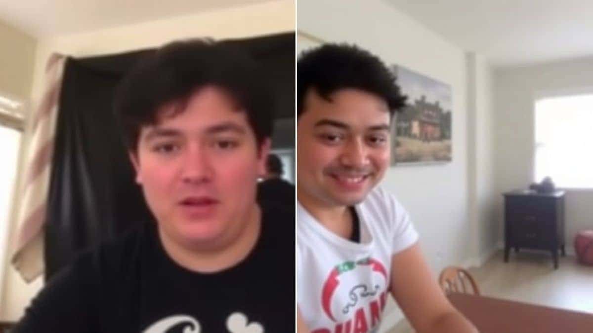 a split screen image showing a video with distracting edges on the left and a perfectly cropped, focused video on the right