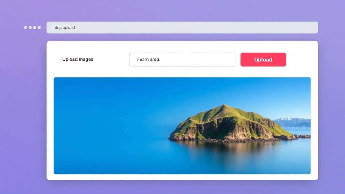 modern online tool interface clean ui browser based tool showing upload area for images