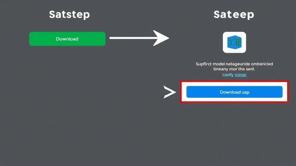 step by step visual guide showing upload process convert button and download screen