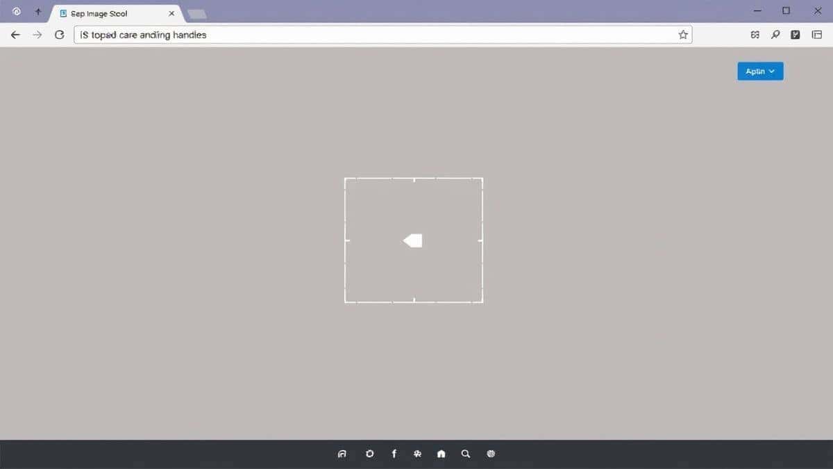 clean browser-based crop image tool interface showing upload area and crop handles