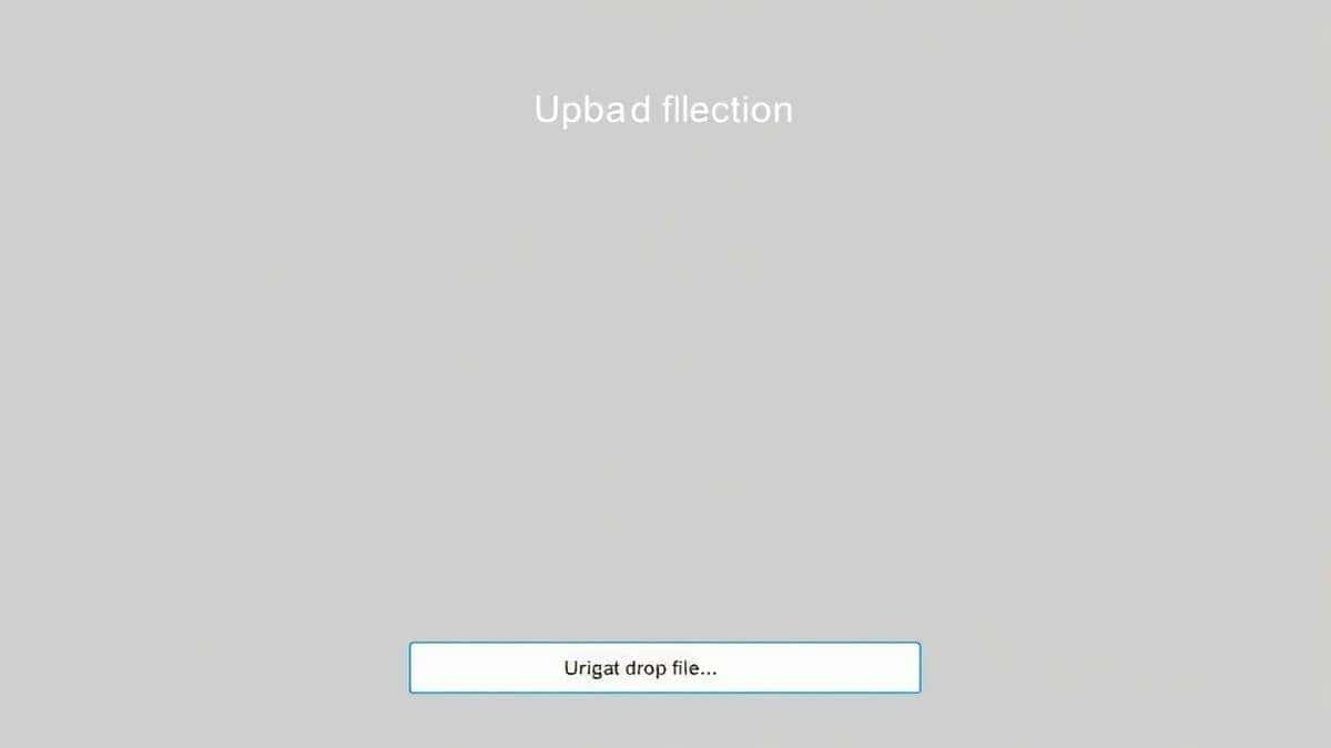 A screenshot of a file upload area with a clear 