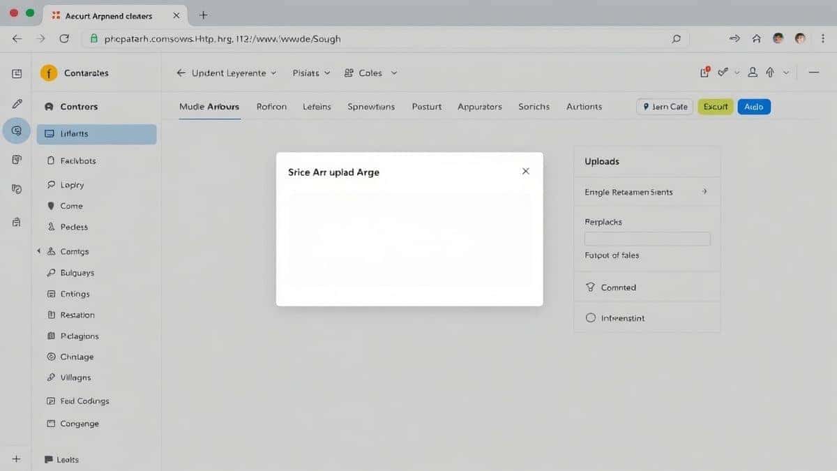 clean browser-based AI tool interface showing upload area and modern controls
