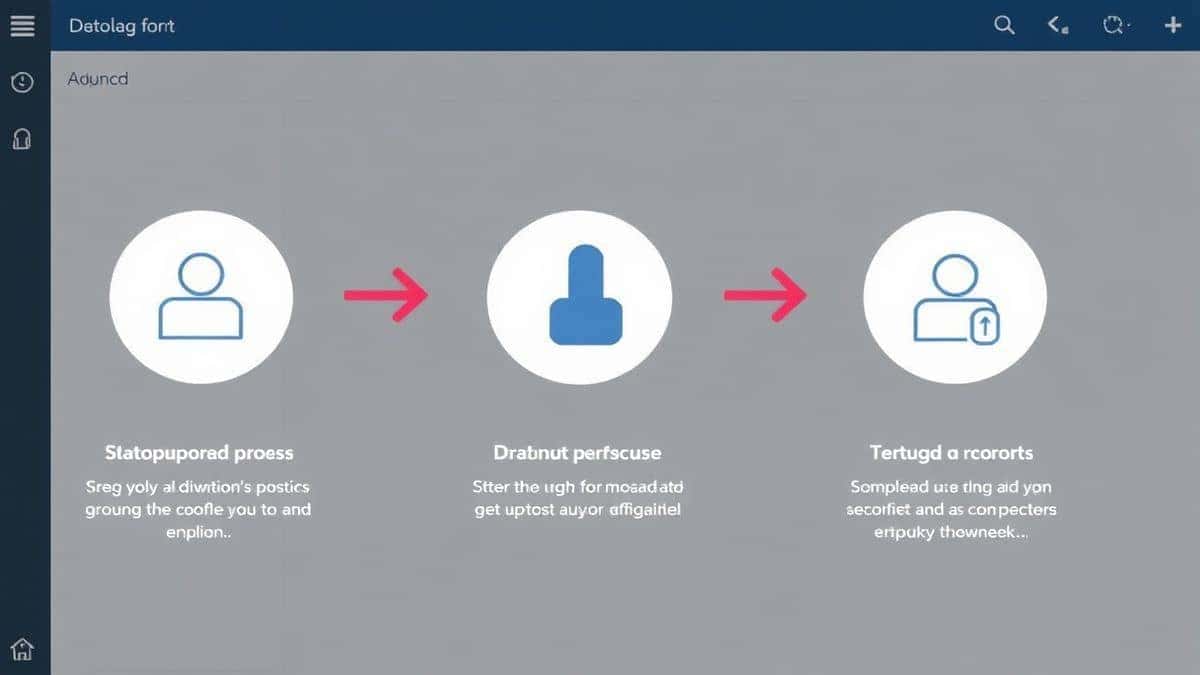 upload process download steps modern interface showing drag and drop interaction