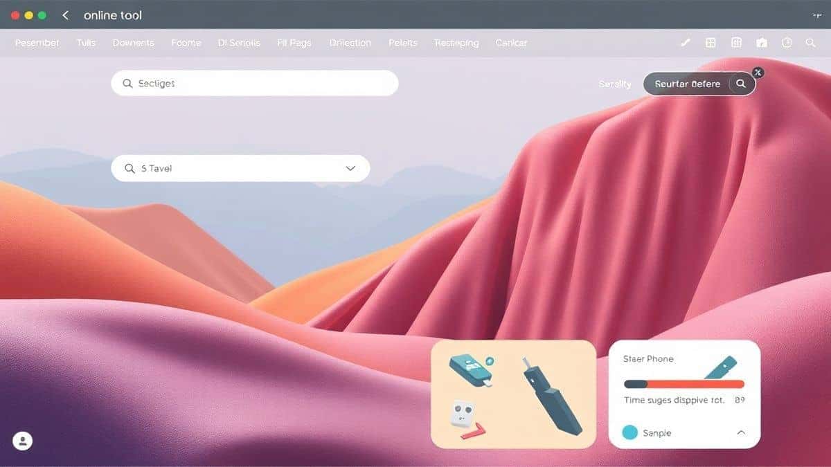 modern online tool interface clean ui browser based tool with upload and download buttons