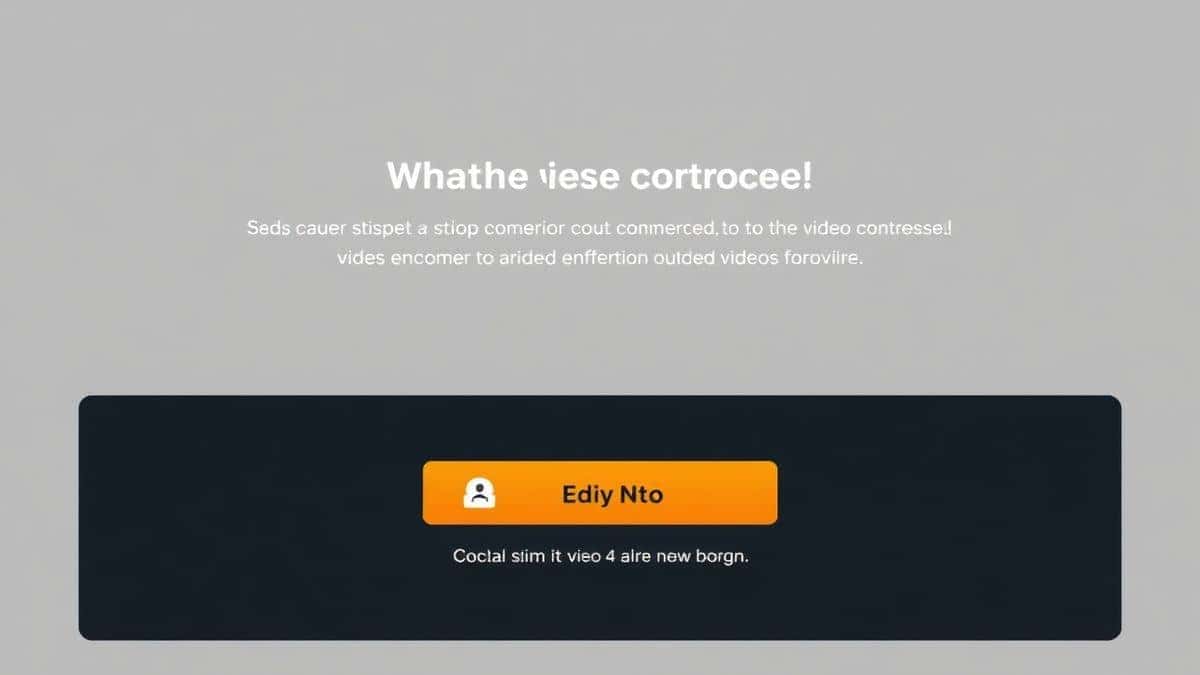 clean browser-based online video compressor tool interface with upload button